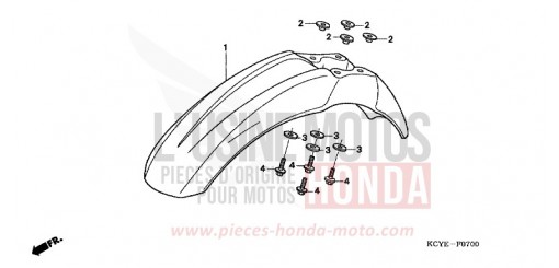 FRONT FENDER XR400R4 de 2004